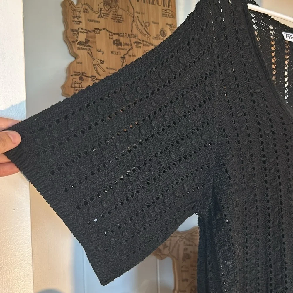 ZARA Black Dress Size Small - Picture 5 of 7
